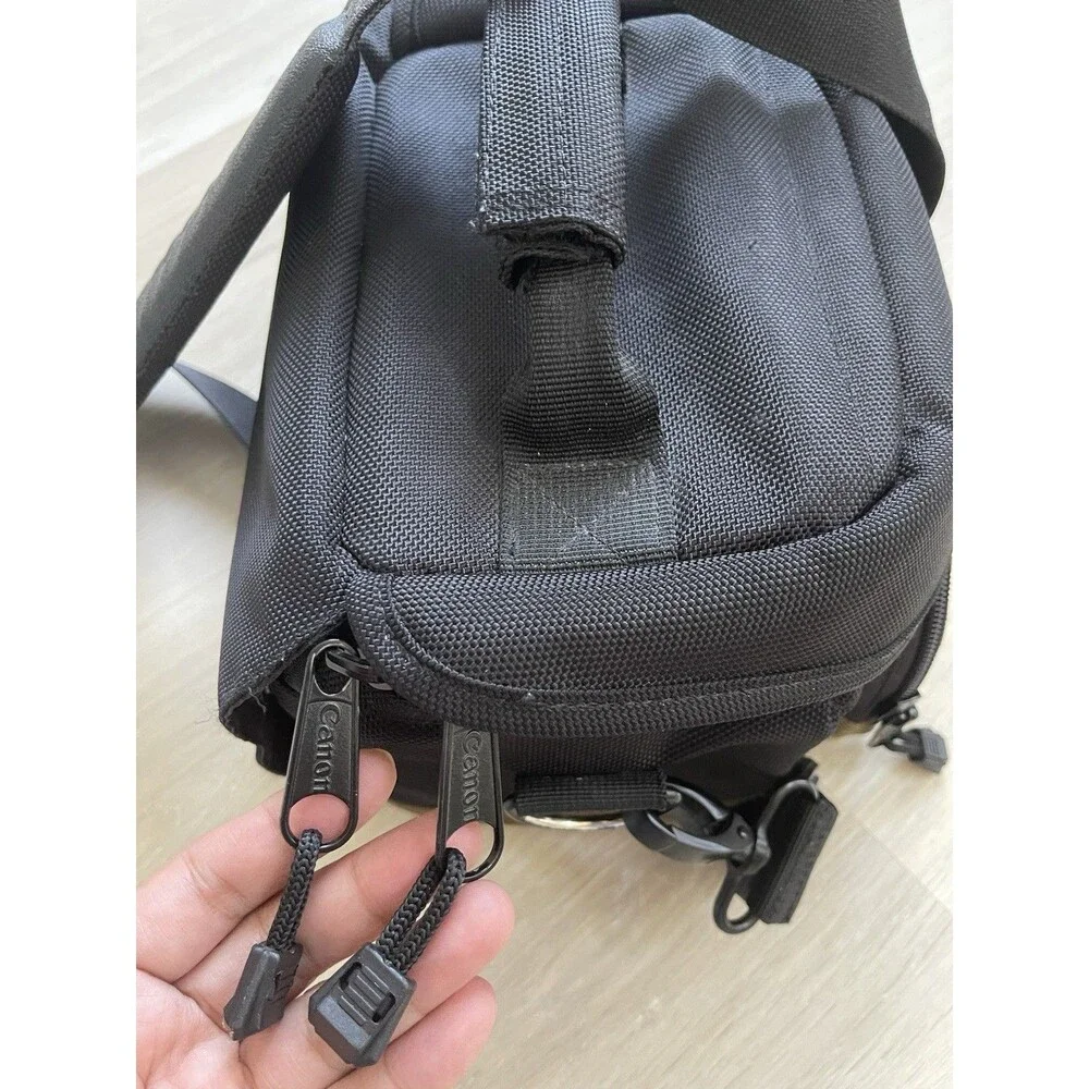 Canon Padded Nylon Camera Carry/Shoulder Bag w/ Strap, Accessory Compartments